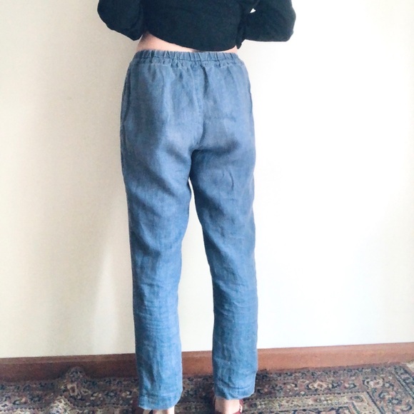 Athens drawstring linen pants - Picture 12 of 14